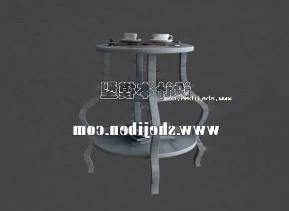 Console Table Stool Furniture 3d model Console Table Stool Furniture 3d model