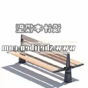 Outdoor Park Bench Chair 3d model