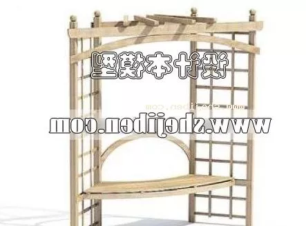 Outdoor Garden Chair Wooden Furniture 3d model Outdoor Garden Chair Wooden Furniture 3d model
