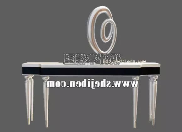 European Console Table Furniture With Decorating 3d model European Console Table Furniture With Decorating 3d model