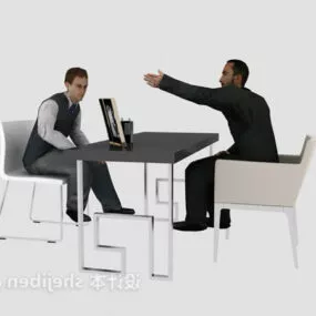 Modern Restaurant Coffee Table Furniture 3d model