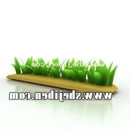 Outdoor Plant Cartoon Style 3d model
