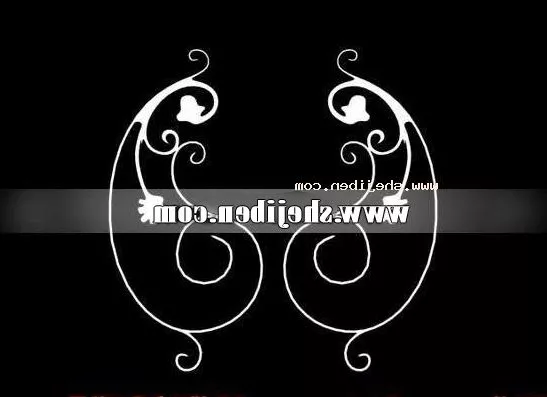 Folding Fence With Decorative Shape 3d model