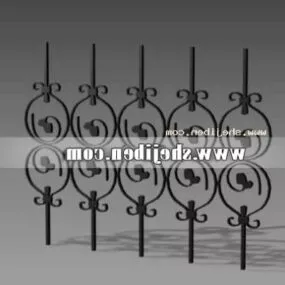 Iron Fence Furniture 3d model