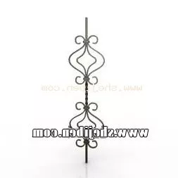 Iron Fence Modular 3d model