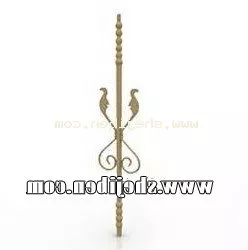 Brass Iron Frame Decorative 3d model
