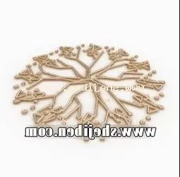 Circular Iron Decorative 3d model