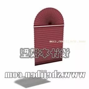 Antique Curtain Curved Top 3d model