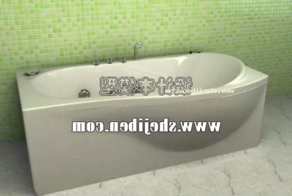 Antique Rectangle Bath Rondo 3d model