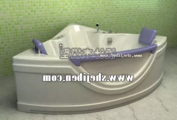 Corner Bathtub Bathroom Sanitary 3d model Corner Bathtub Bathroom Sanitary 3d model