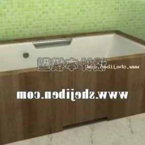 Bathtub Wooden Cover 3d model