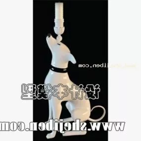 Candlestick Light With Dog Shape Stand 3d model