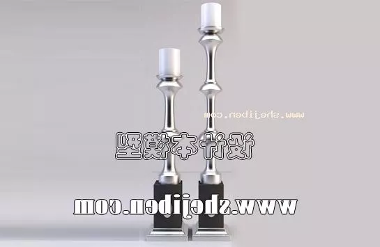 Flower Candle 3d model