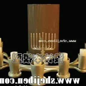 Candle Holder Wall Mount 3d model