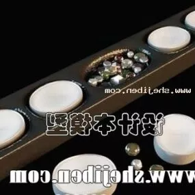 Asian Candle Holder 3d model