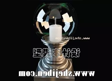 Candle Holder Glass Sphere 3d model Candle Holder Glass Sphere 3d model