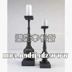 Elegant Candle Holder 3d model