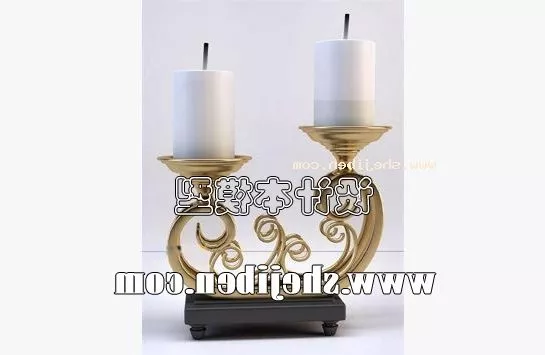 Drum Shaded Ceiling Lamp 3d model