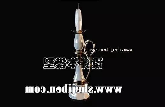 Table Lamp With Figurine Base 3d model