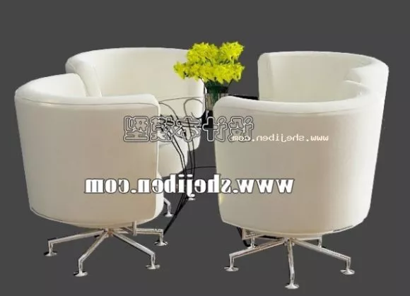 Glass Coffee Table And Modernism Chair 3d model Glass Coffee Table And Modernism Chair 3d model