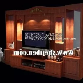 Tv Cabinet With Lighting Inside 3d model