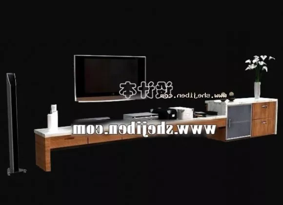 Side Console Table 3d model