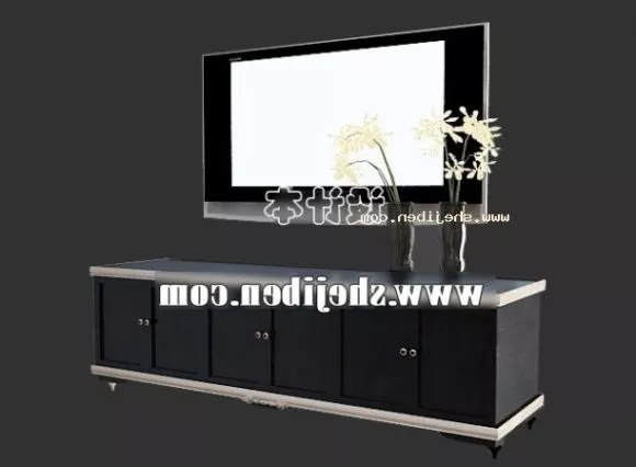 Old Lcd Tv Thick Bezel 3d model
