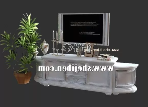 Work Desk Lowpoly 3d model