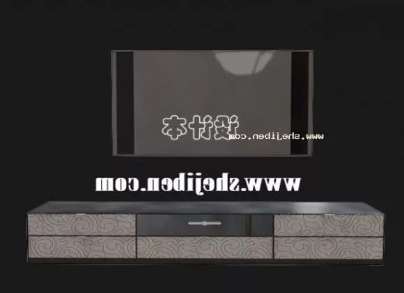 Side Console Table 3d model