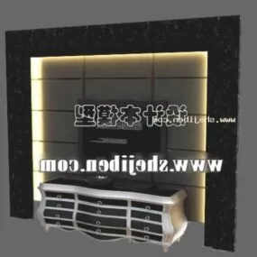 Tv Cabinet European Living Room Set 3d model
