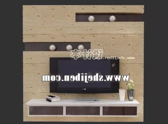 Rack Wall With Shelf 3d model