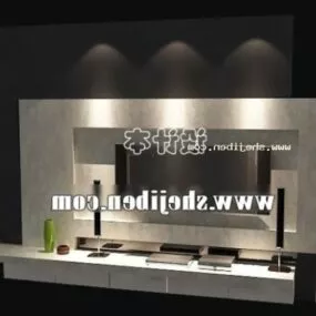 Tv Cabinet With Lighting System 3d model