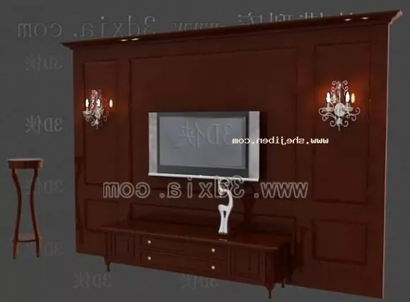 Low Poly Room With Furniture 3d model