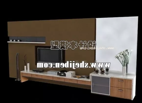 Tv Cabinet Simple Shelf 3d model Tv Cabinet Simple Shelf 3d model
