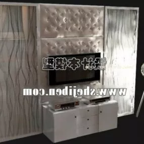 Tv Cabinet With Textured Backwall 3d model