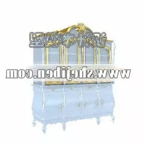 Boutique Wine Cabinet White Painted 3d model