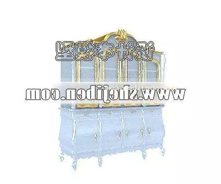 Tall Wine Rack With Wine Bottles And Vase 3d model