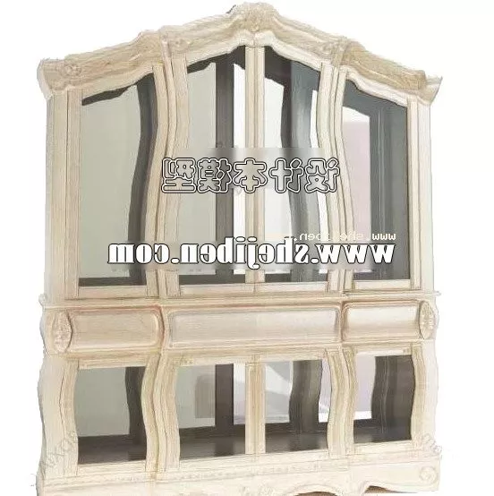 Rustic Cabinet Four Drawers 3d model