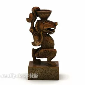 Ancient Abstract Sculpture 3d model