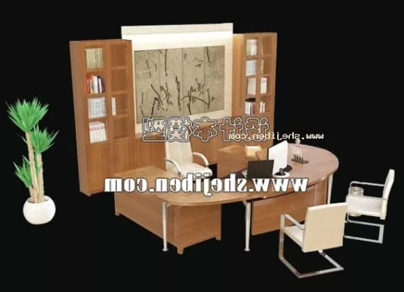 Modern Computer Work Desk 3d model