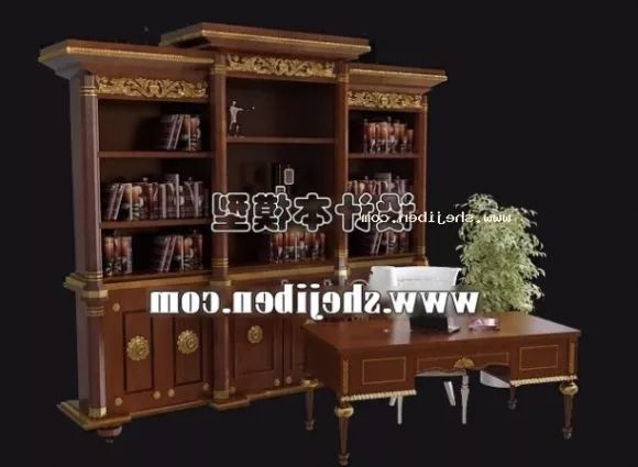 Side Console Table Two Legs 3d model