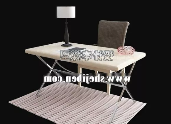 Simple Work Desk Foldable 3d model Simple Work Desk Foldable 3d model