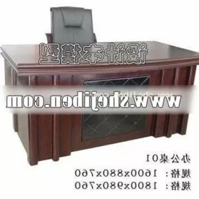 Boss Desk With Chair Furniture 3d model