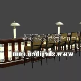 Wine Cabinet Bar Furniture 3d model