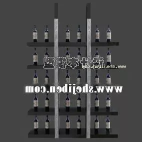 Modern Wine Cabinet Furniture 3d model