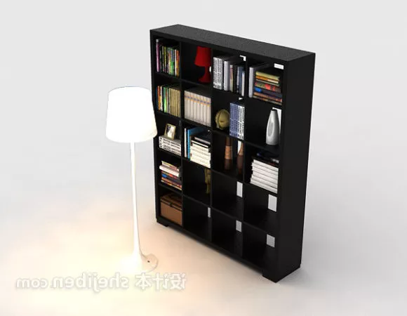 Tall Book Shelf With Books Stack On Top Free 3d Model - .Blend, .Fbx ...