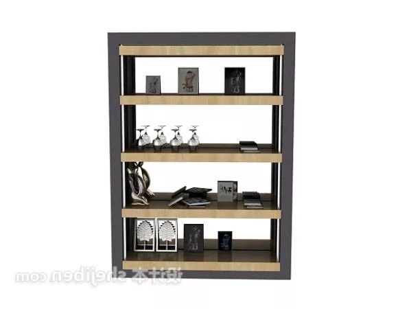 Modern Bookcase Design 3d model Modern Bookcase Design 3d model