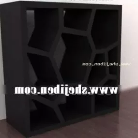 Bookcase Honeycomb Style 3d model