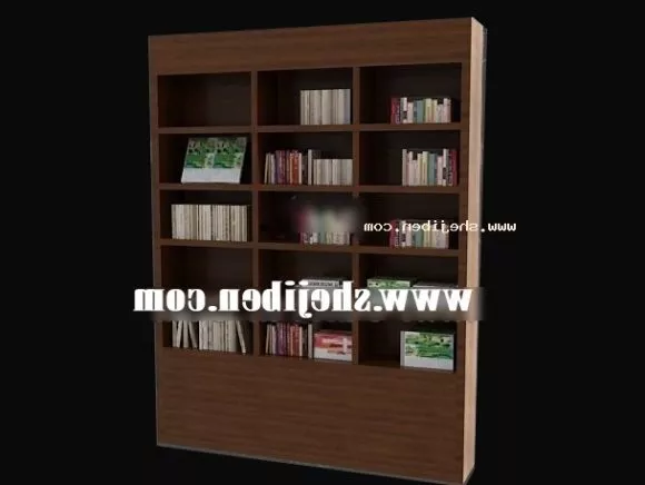 Bookcase With Books Group 3d model Bookcase With Books Group 3d model