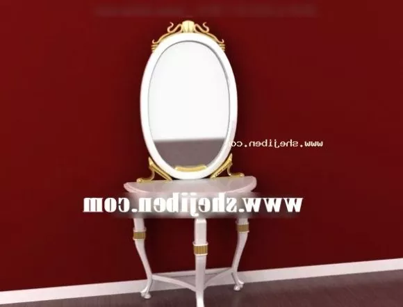 Square Mirror 70cm 3d model